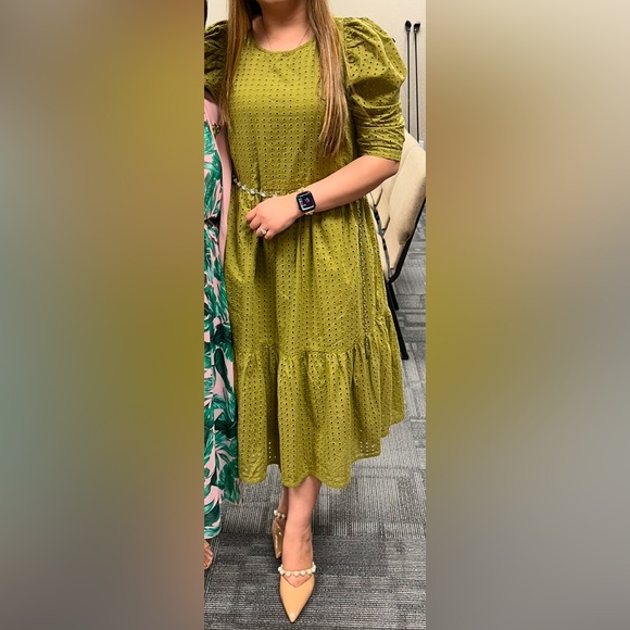 Women’s Elbow Sleeve Eyelet Dress by Target “A New Day” - Picture 5 of 5